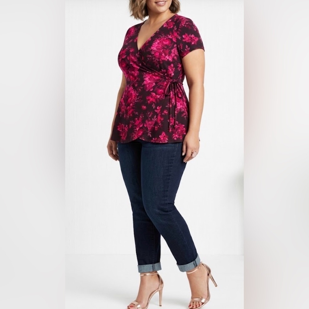 Torrid Pink Floral Top
